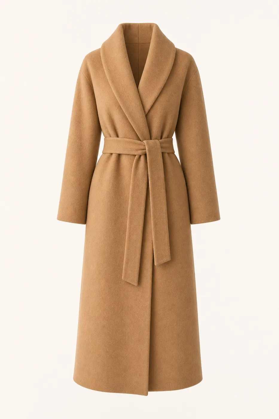 Collection Long Robe Coat in Wool Cashmere